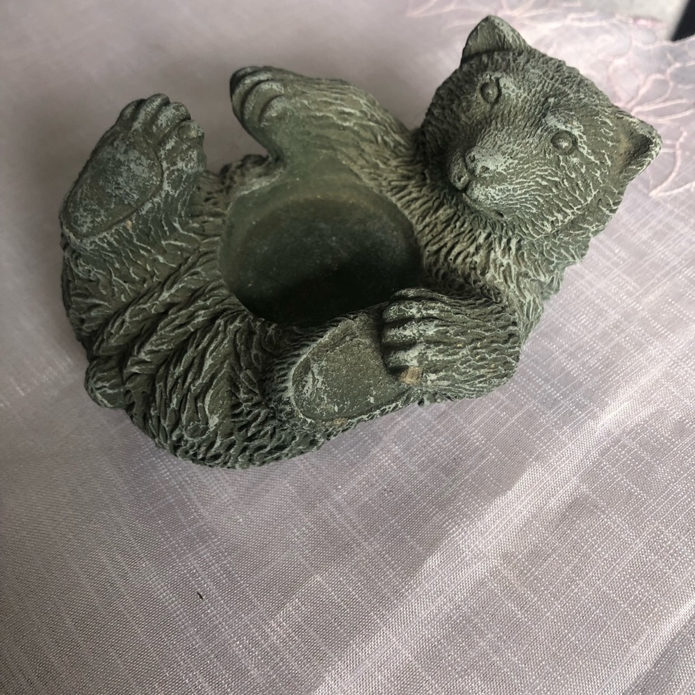 Tea light bear 🐻 ornament figure home accent trinket